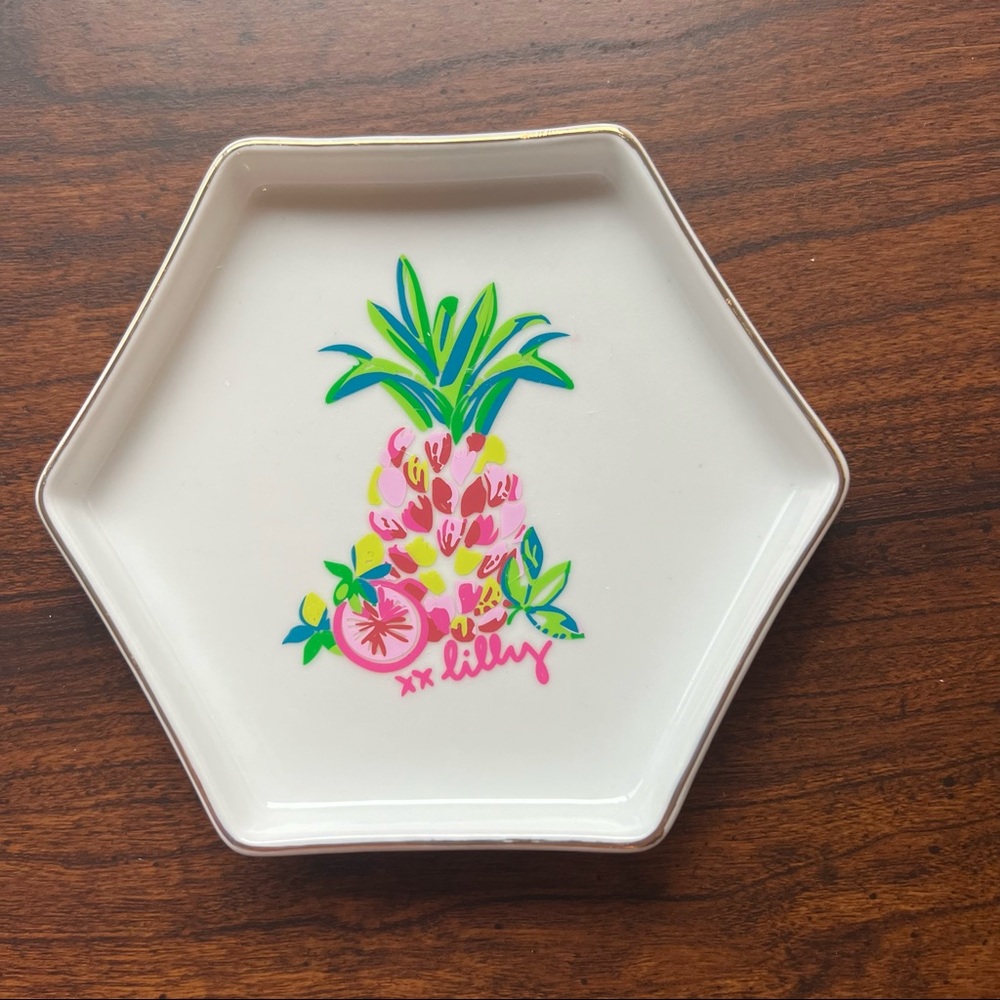 Lilly Pulitzer Ceramic Pineapple Trinket Dish